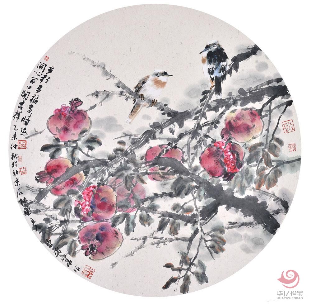 曹瑞华作品多子多福多时运