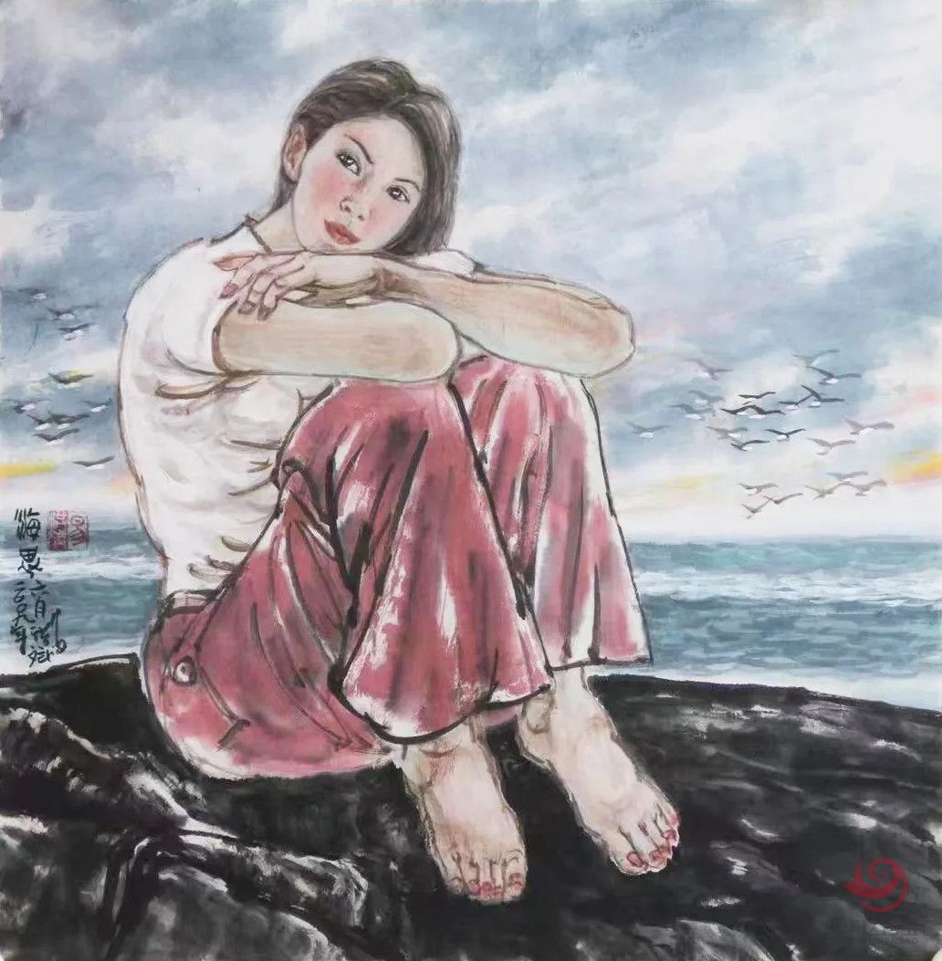 易洪斌书画作品《海思》
