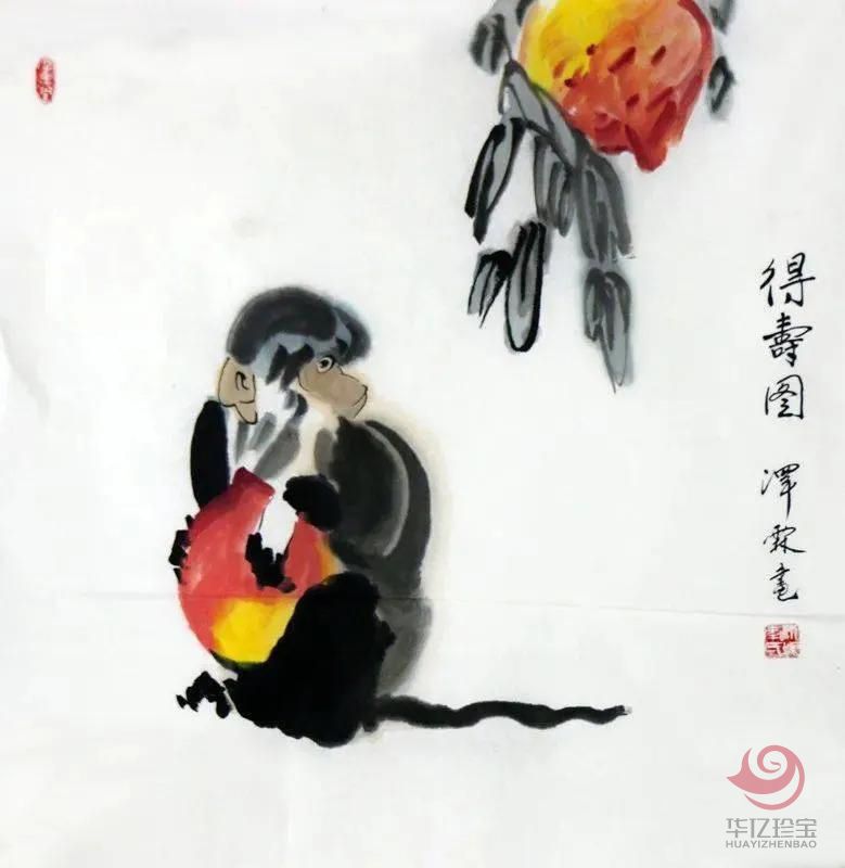 李泽霖作品《德寿图》
